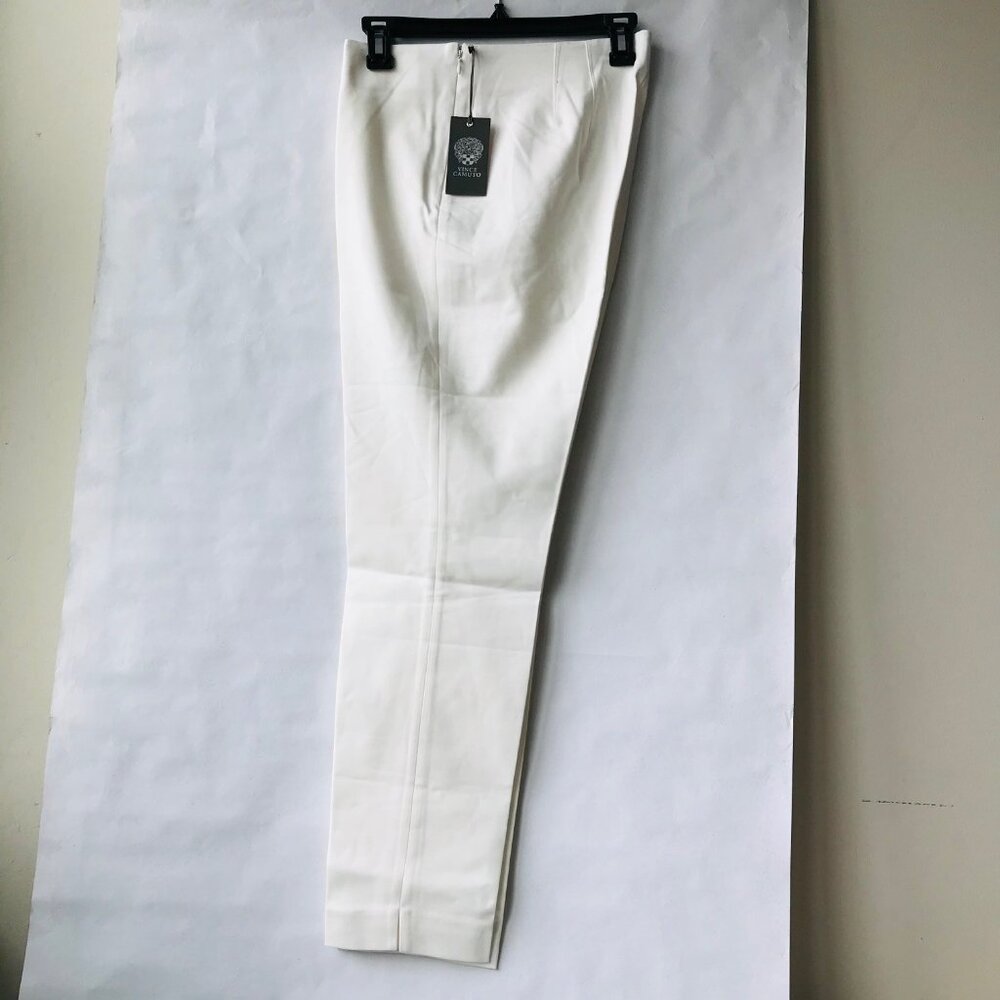 Vince Camuto  Ankle  Pants With Side Zipper    New Ivory  Size 12